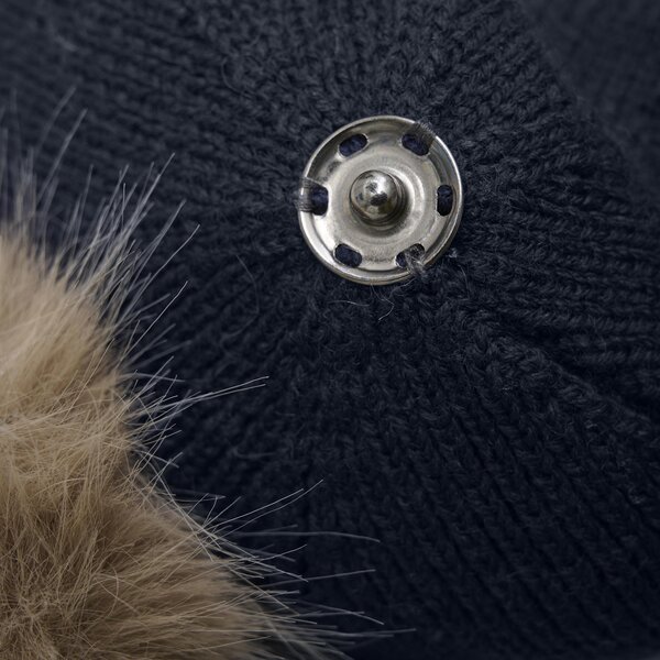 Color Kids Baby Hat W. Wool & Fur - Color Kids