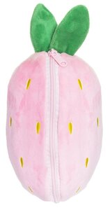 Teddykompaniet soft toy 20cm, Bunny in Carrot with zip Pink  - Teddykompaniet