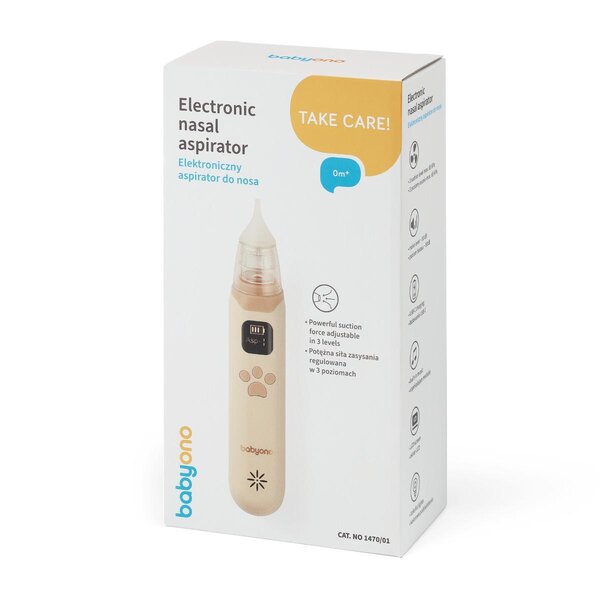 BabyOno electronic nasal aspirator Beige - BabyOno