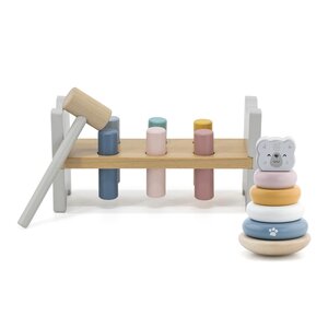 PolarB деревянная игрушка Stacking and Pounding Set - PolarB