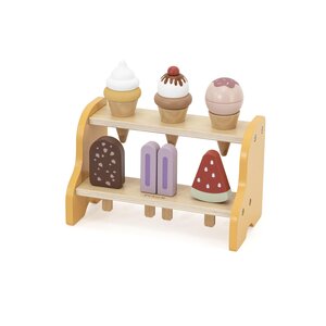 PolarB деревянная игрушка Popsicle & Ice Cream Stand (6 pcs) - PolarB