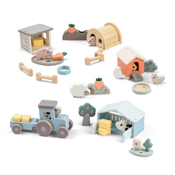 Done by Deer деревянная игрушка Tiny farm play set Dotti - Done by Deer