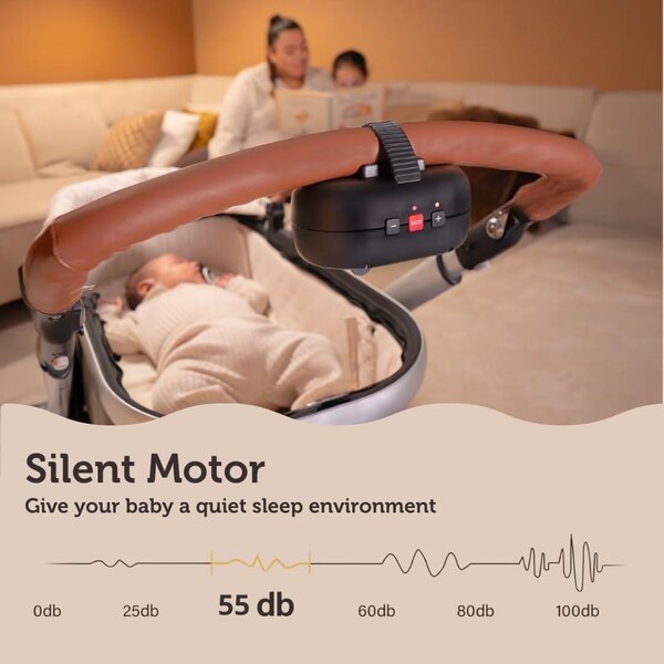 Zazu ROBBY Baby rocker with cry sensor Black - Zazu