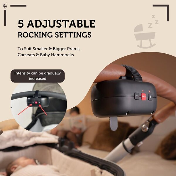 Zazu ROBBY Baby rocker with cry sensor Terracota - Zazu