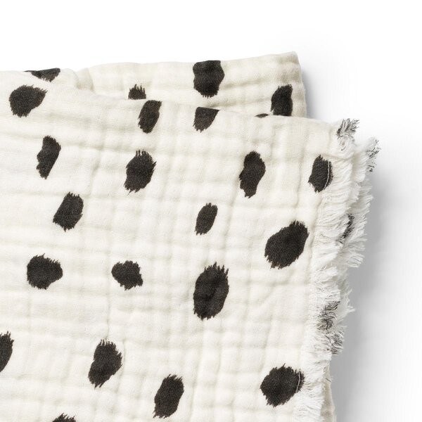Elodie Details puuvillane tekk 75x100cm, Dalmatian Dots Grande - Elodie Details