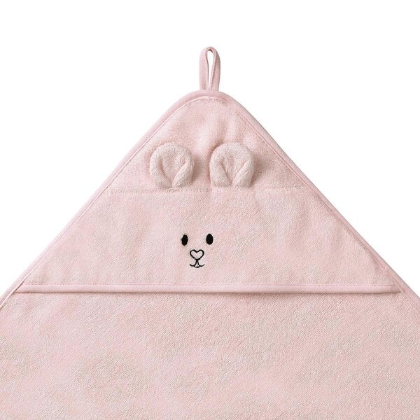 BabyOno Bamboo hooded towel 100x100cm Pink - BabyOno