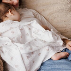 BabyOno crinkled muslin diapers 70x70cm, Beige 3pcs  - BabyOno