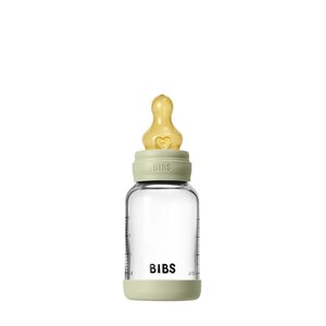 Bibs glass baby bottle, 120ml Slow Flow Sage - Bibs