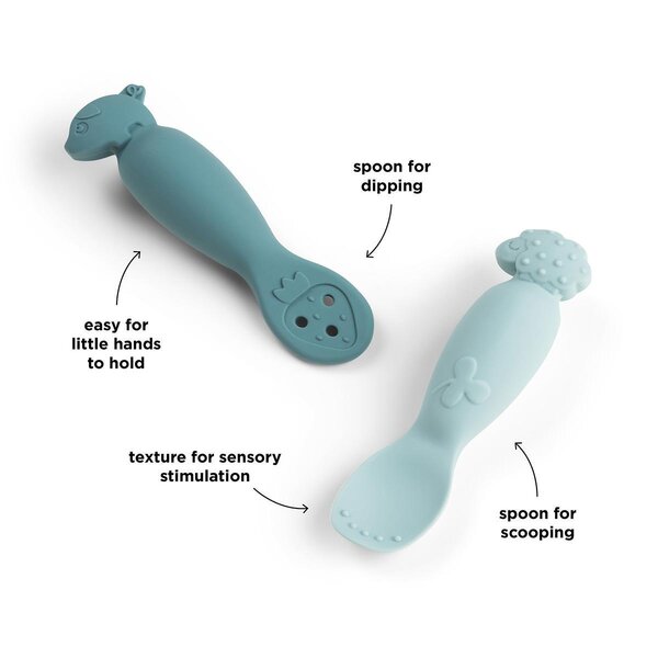 Done by Deer lusikate komplekt Tiny farm Blue - Done by Deer