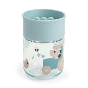 Done by Deer Learning cup 360°, 260ml Tiny farm Blue - Done by Deer