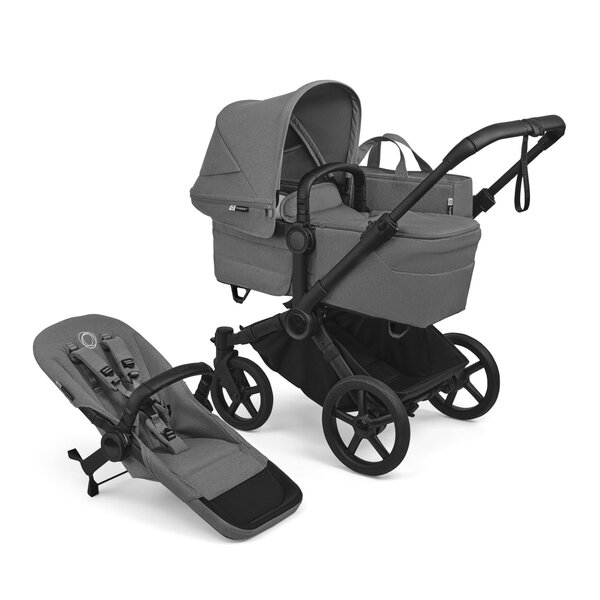 Bugaboo Donkey 6 double stroller set Moon Grey - Bugaboo