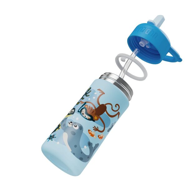 Affenzahn Stainless Steel Bottle Mighty meadow Unbelievable underwater world - Affenzahn