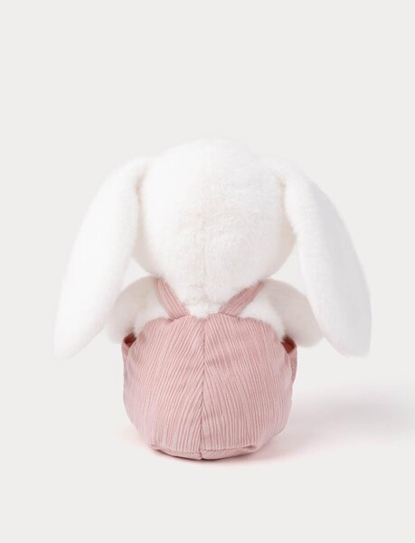 Teddykompaniet soft toy 22cm, Bunny with Dungarees White - Teddykompaniet