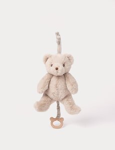 Teddykompaniet Soft toy with music 37cm, Teddy Bear Beige - Teddykompaniet