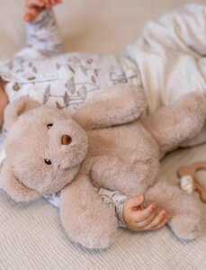 Teddykompaniet Soft toy with music 37cm, Teddy Bear Beige - Teddykompaniet