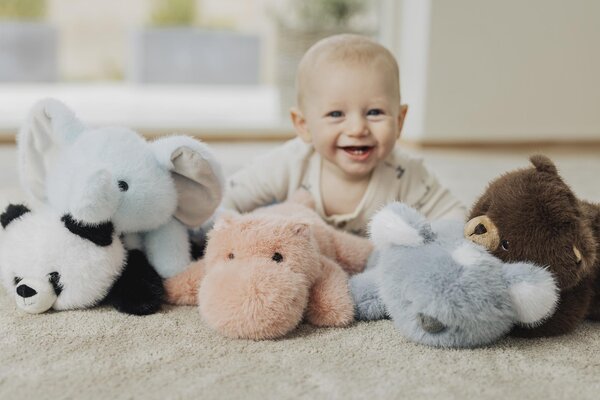 Teddykompaniet soft toy 34cm, Soft Squad Elephant  - Teddykompaniet