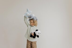 Teddykompaniet soft toy 28cm, Soft Squad Panda - Teddykompaniet