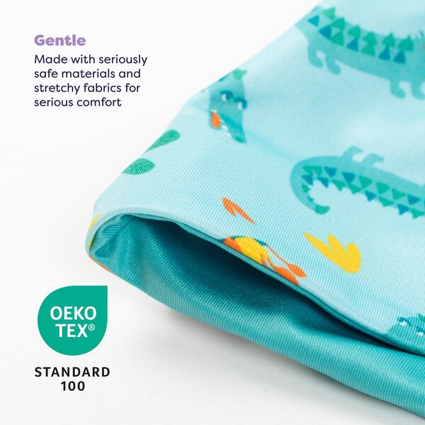 Bambino Mio Reversible Swim Hat 
0-12M, Crafty Croc - Bambino Mio