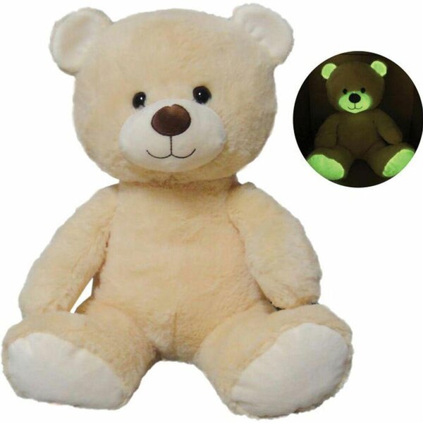 Fehn Amia Glow in the dark Bear, 40cm Beige - Fehn