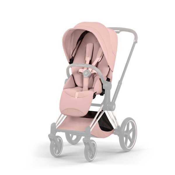 Cybex Priam Style stroller set Peach Pink, Frame Rose Gold - Cybex