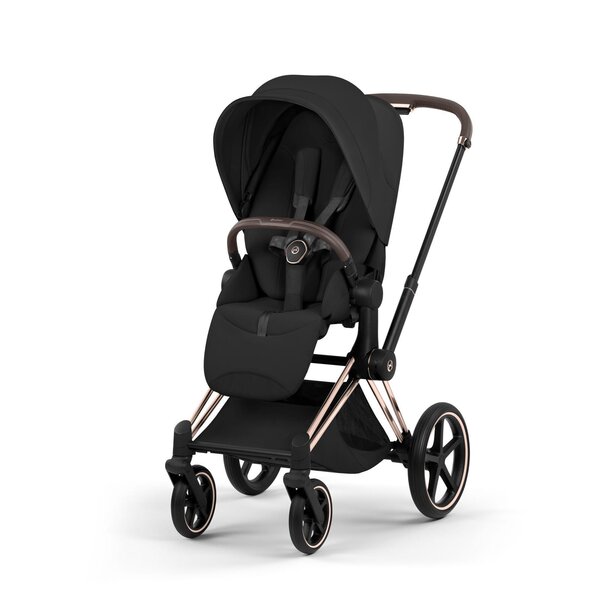 Cybex Priam Style stroller set Sepia Black, Frame Rose Gold - Cybex