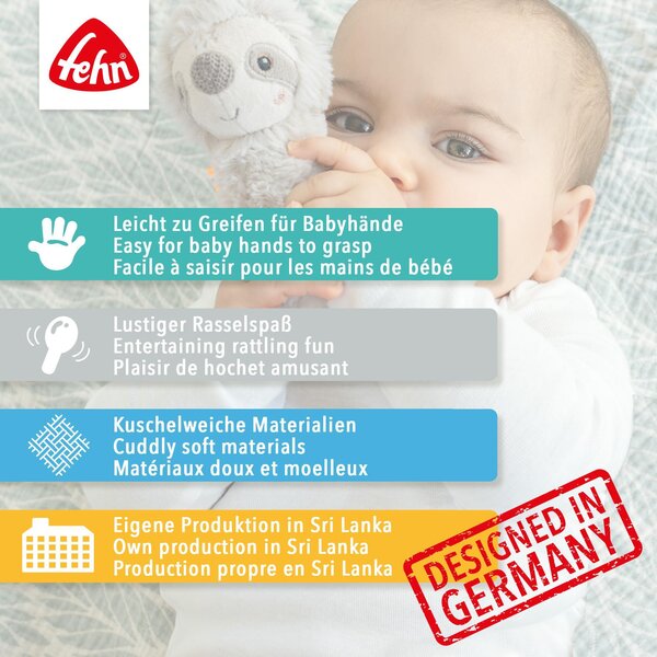 Fehn mini rattle Elephant Beige - Fehn