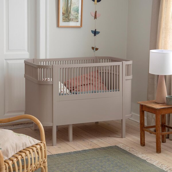 Sebra baby-Jr. bed, Baby & Jr., Jetty Beige - Sebra