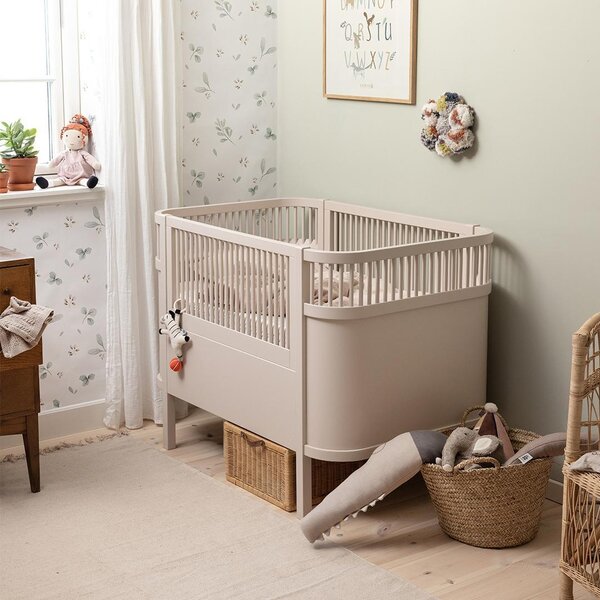 Sebra baby-Jr. bed, Baby & Jr., Birchbark Rose - Sebra