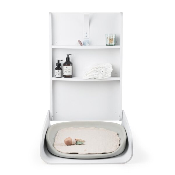Sebra Wall moun. Changing Table, White - Sebra