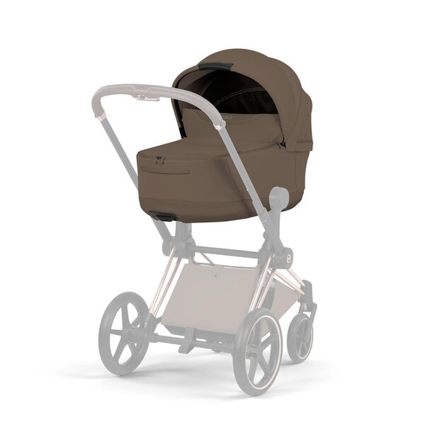 Cybex Priam Style stroller set Coconut Brown,Frame Chrome Brown - Cybex