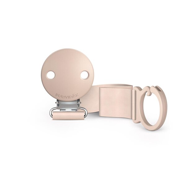 Suavinex soother clip Zero Light Sand - Suavinex