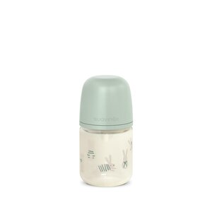 Suavinex glass bottle 120ml, Bunny Green - Suavinex