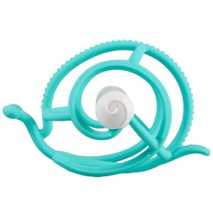 Mombella прорезыватель для зубов with Rattle Snail, Teal - Mombella