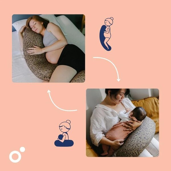 Doomoo nursing pillow Buddy Leopard Bronze - Doomoo