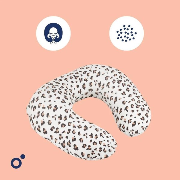 Doomoo подушка для кормления Softy Leopard Cream - Doomoo