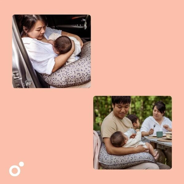 Doomoo nursing pillow Softy Leopard Bronze - Doomoo