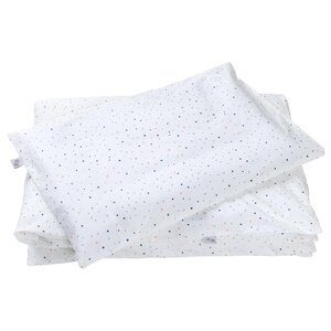Nordbaby Bedding set 100X130cm Dot, White Dot/White - Nordbaby