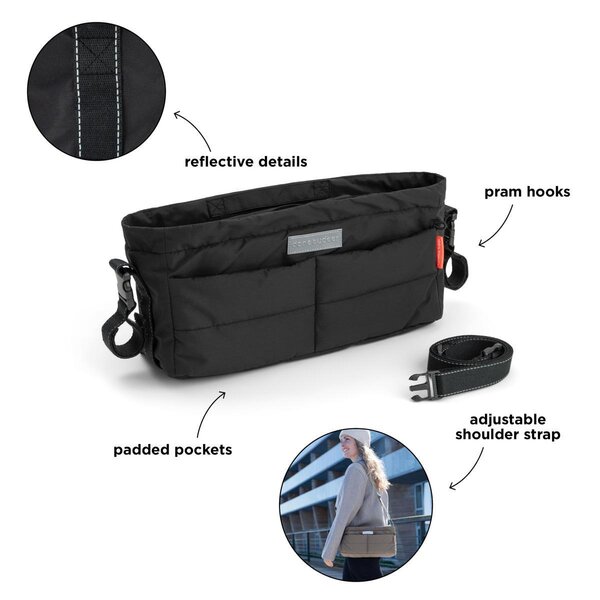 Done by Deer Stroller organiser Black - Done by Deer