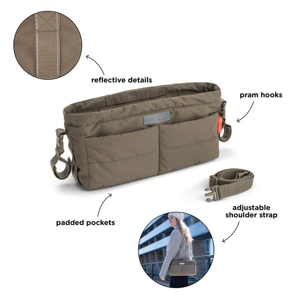 Done by Deer Stroller organiser Taupe - Done by Deer
