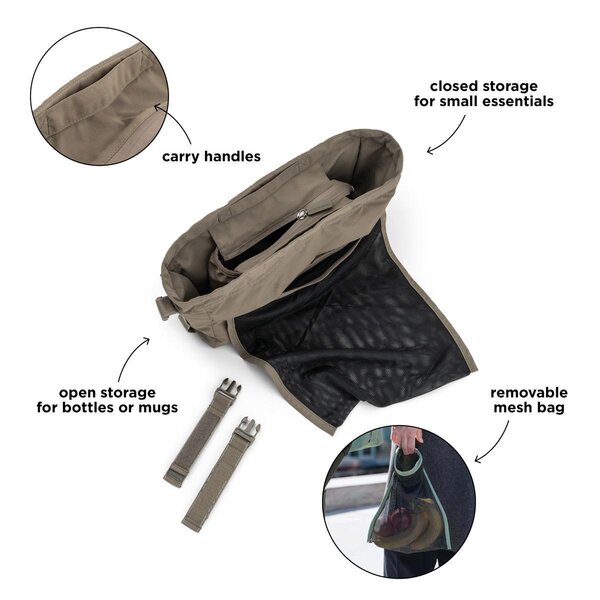 Done by Deer Stroller organiser Taupe - Done by Deer