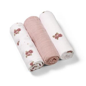 BabyOno īpaši mīksti, muslīna autiņi 3 gab. Rose - BabyOno