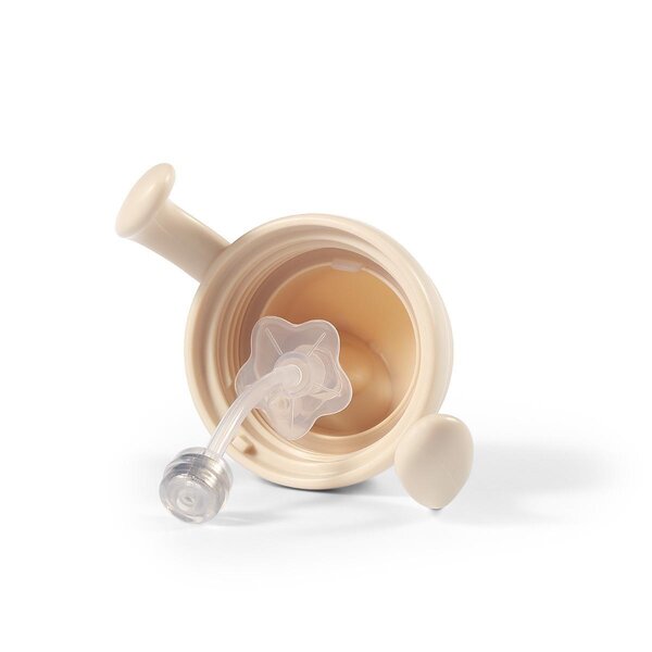 BabyOno kõrre ja raskusega joogipudel 270ml, Beige - BabyOno