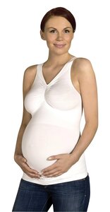 Carriwell Seamless Maternity Light Support Top, S white - Mamalicious