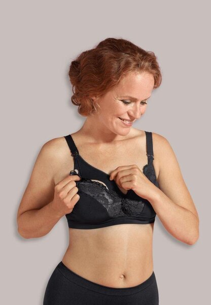 Carriwell Microfibre Lace Nursing Bra, II white - Carriwell