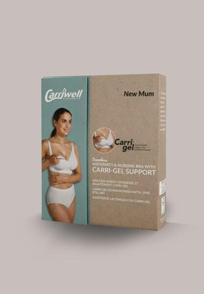 Carriwell Carri-Gel bezvīļu barošanas krūšturis white - Carriwell