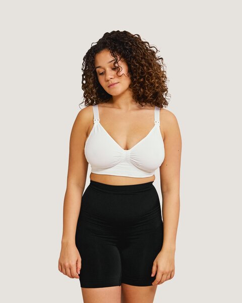 Carriwell Seamless nursing Bra with Carri-Gel S, White  - Carriwell