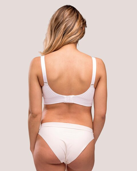 Carriwell Seamless Padded Nursing Bra S white - Carriwell