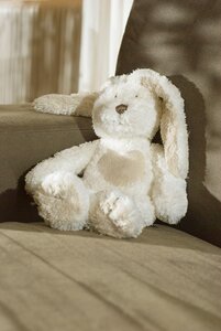 Teddykompaniet 1554-Teddy Cream Bunny, mini 24cm white - Mamas&Papas