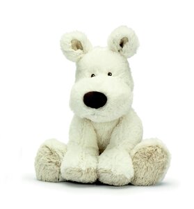 Teddykompaniet 2089-Teddy Cream Dog, Small White - Teddykompaniet