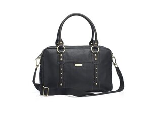 Storksak Elizabeth leather bag Black - Elodie Details